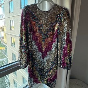 NWT Saylor Multi Alessandra Sequin Mini Dress